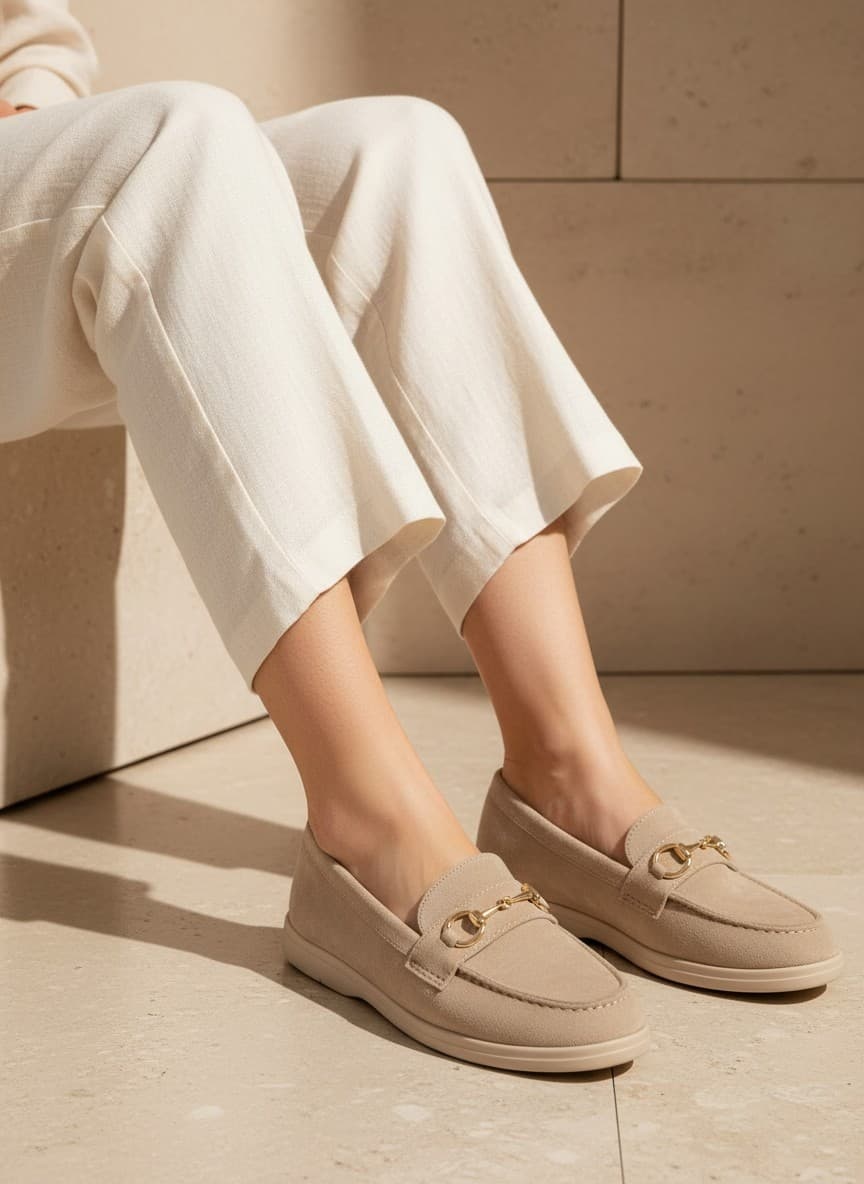 Grossiste La Bottine souriante - Mocassins en suedine avec une boucle