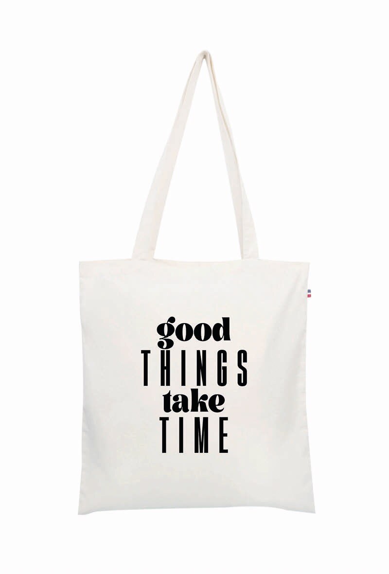 Wholesaler Le Tote-bag Français - Good hings take time