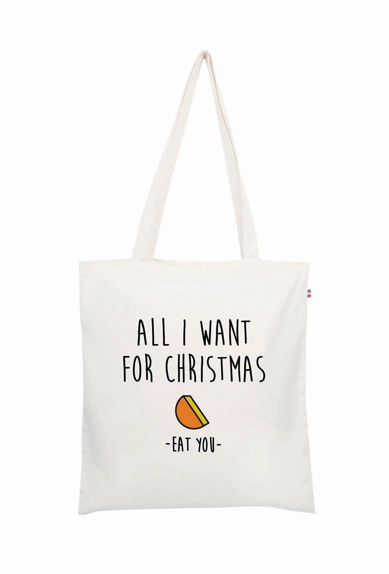 Wholesaler Le Tote-bag Français - All I want for chrtistmas