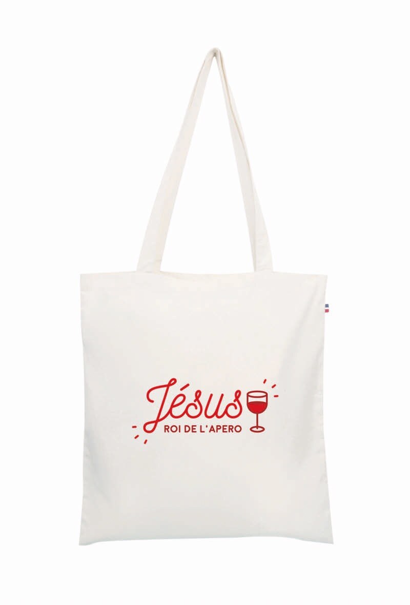 Wholesaler Le Tote-bag Français - Jésus, roi de l'apéro