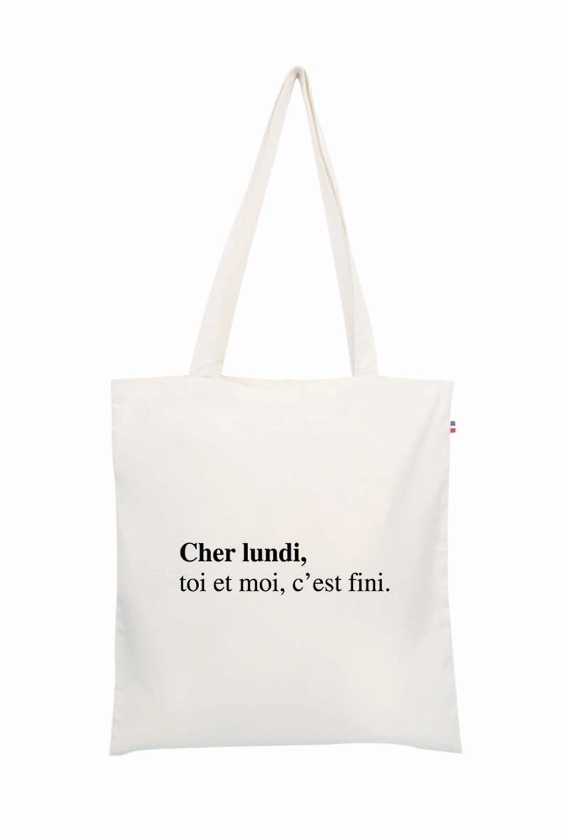 Wholesaler Le Tote-bag Français - Cher lundi, c'est fini
