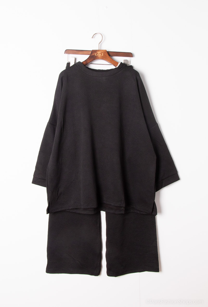 Wholesaler Léa-J - Embossed pants set