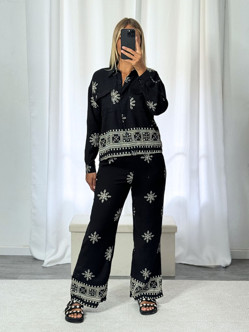 Wholesaler Léa-J - Short shirt pants set