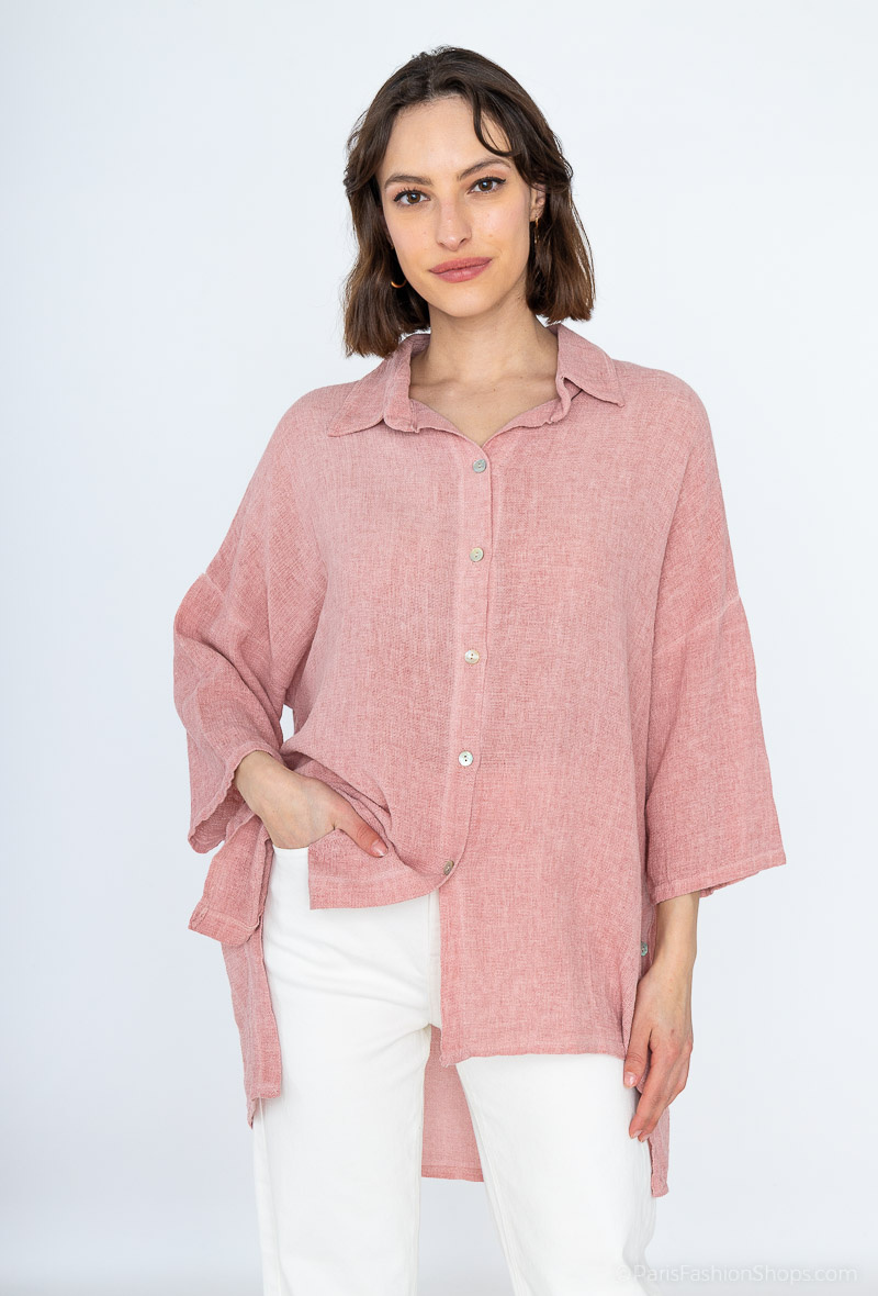 Grossiste Léa & Luc - Chemise avec boutons 2 coté