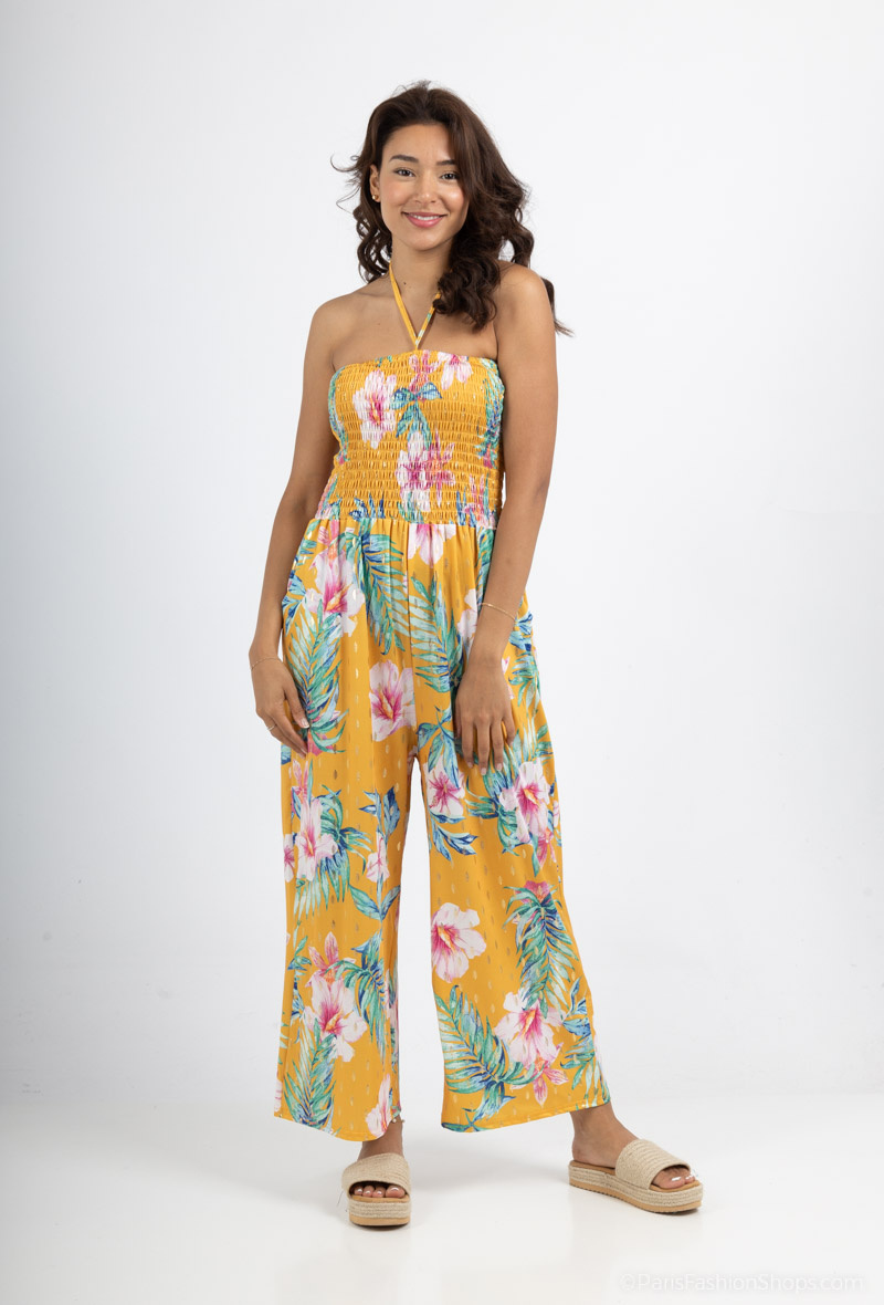 Grossista Leana Mode - Tuta bustier stampata