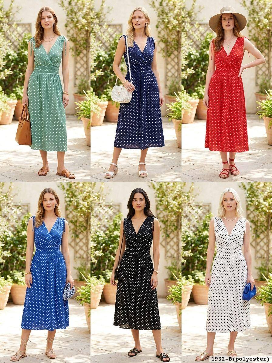 Grossiste Leana Mode - Robe mi-longue sans manche