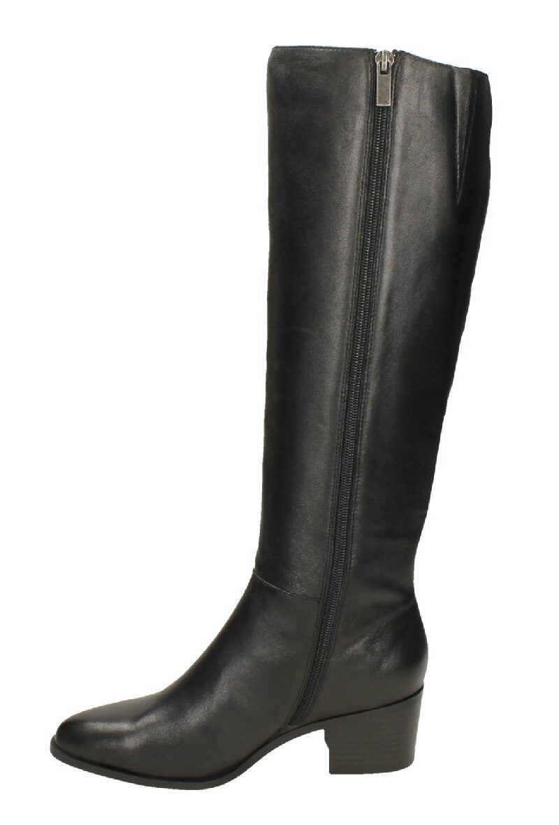 Wholesaler LEATHER COLLECTION - F51125 black leather boots