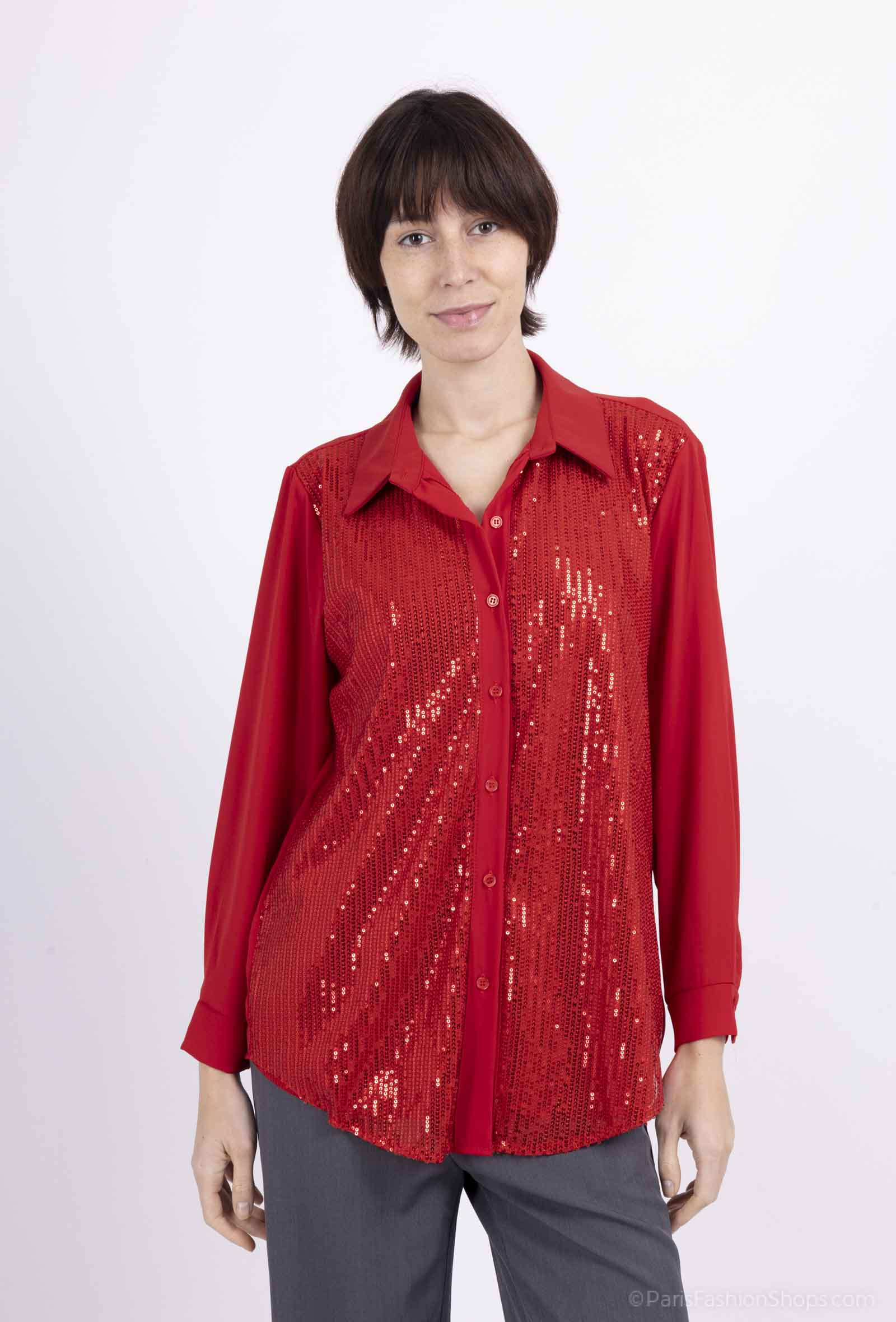 Grossista Les Bonnes Copines - Camicia di paillettes