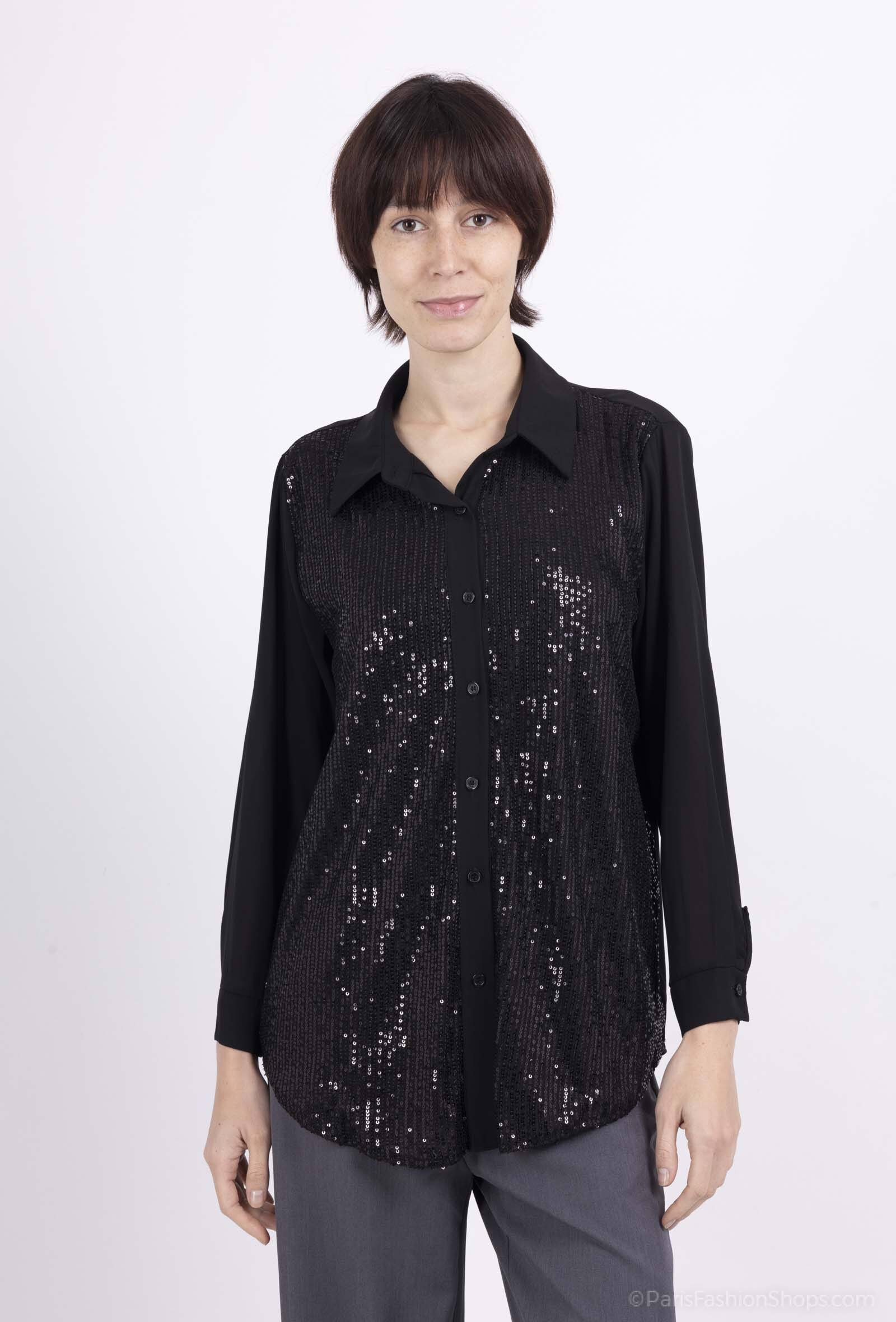 Grossista Les Bonnes Copines - Camicia di paillettes