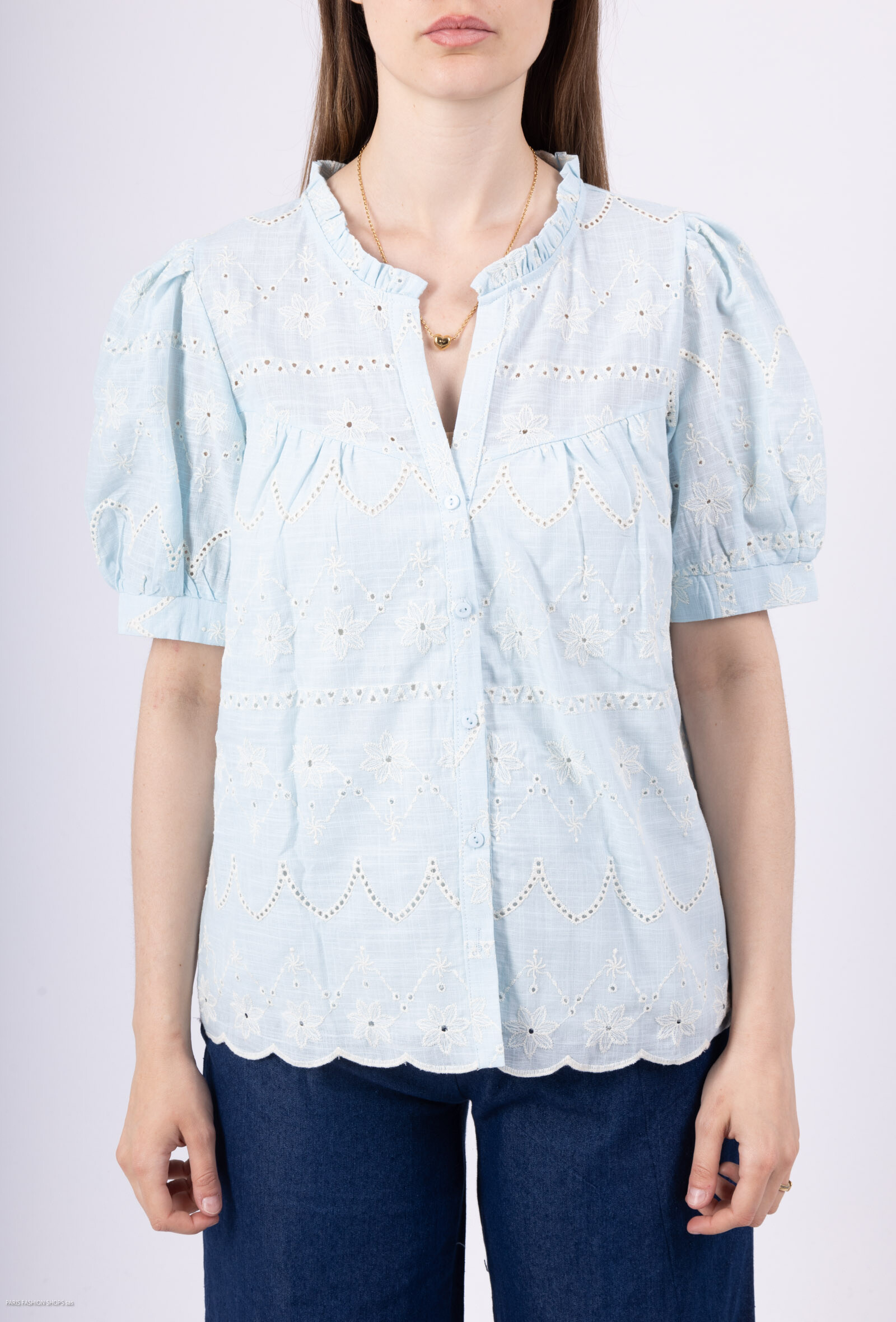 Grossiste Les Bonnes Copines - Chemise brodé anglaise