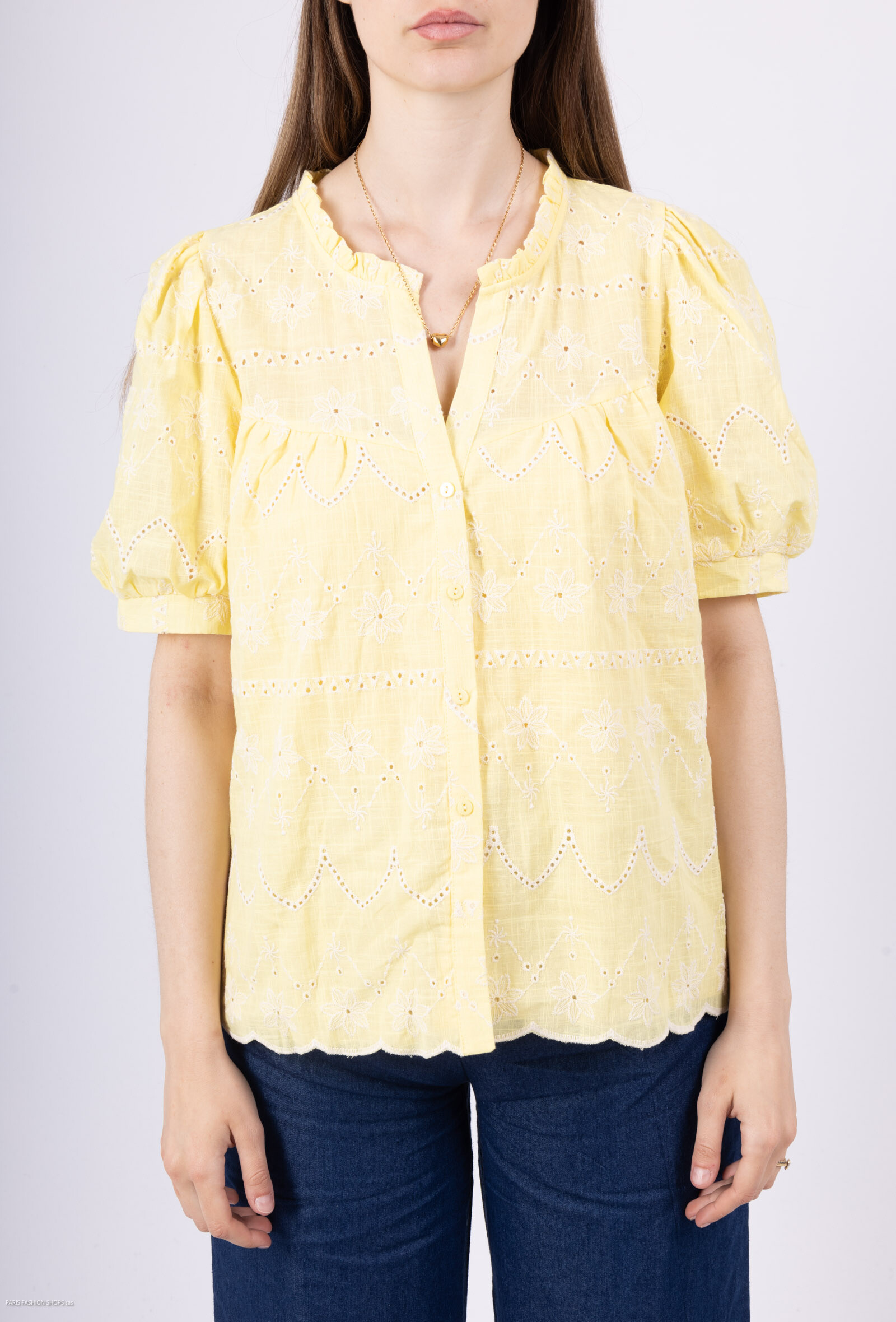 Grossiste Les Bonnes Copines - Chemise brodé anglaise