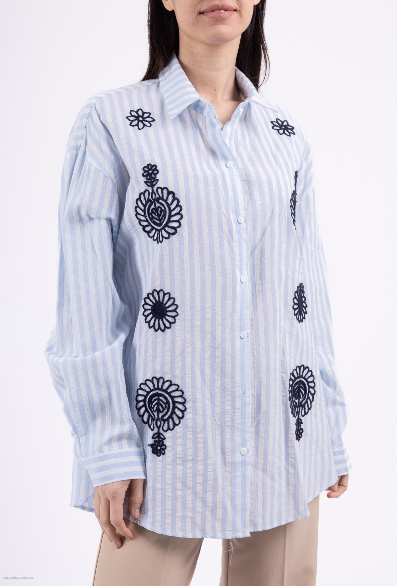 Großhändler Les Bonnes Copines - Lockeres, bedrucktes Kleid