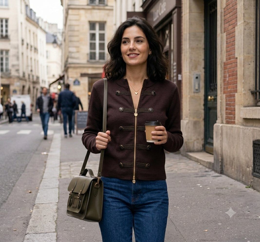 Grossista Les Bonnes Copines - Gilet Chic con Dettagli Militari