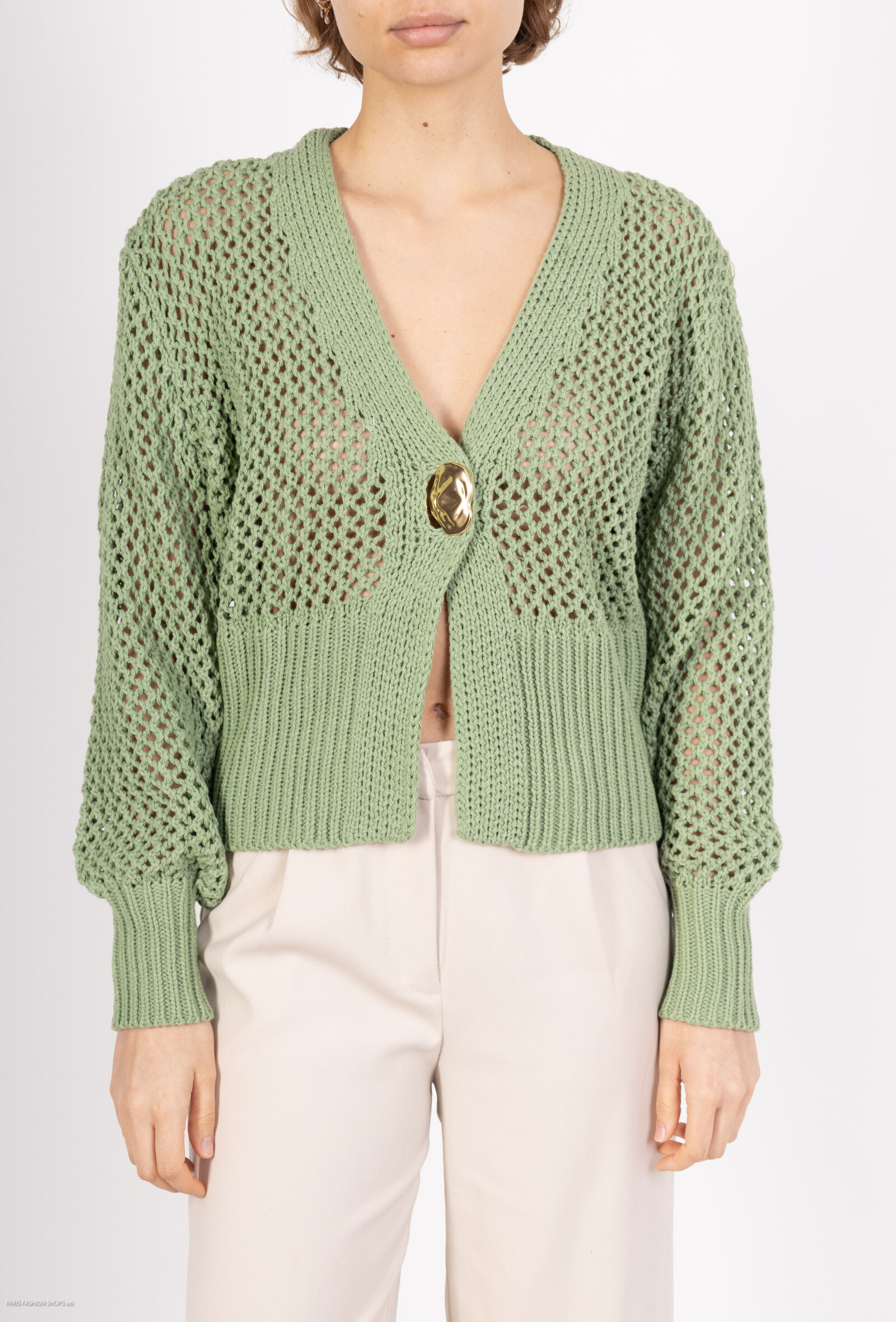 Grossiste Les Bonnes Copines - Gilet maille avec boutonnés
