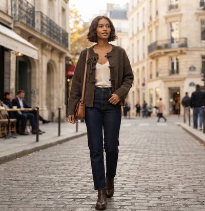 Grossiste Les Bonnes Copines - Gilet en maille structurée Grossiste Les Bonnes Copines - Gilet en maille structurée