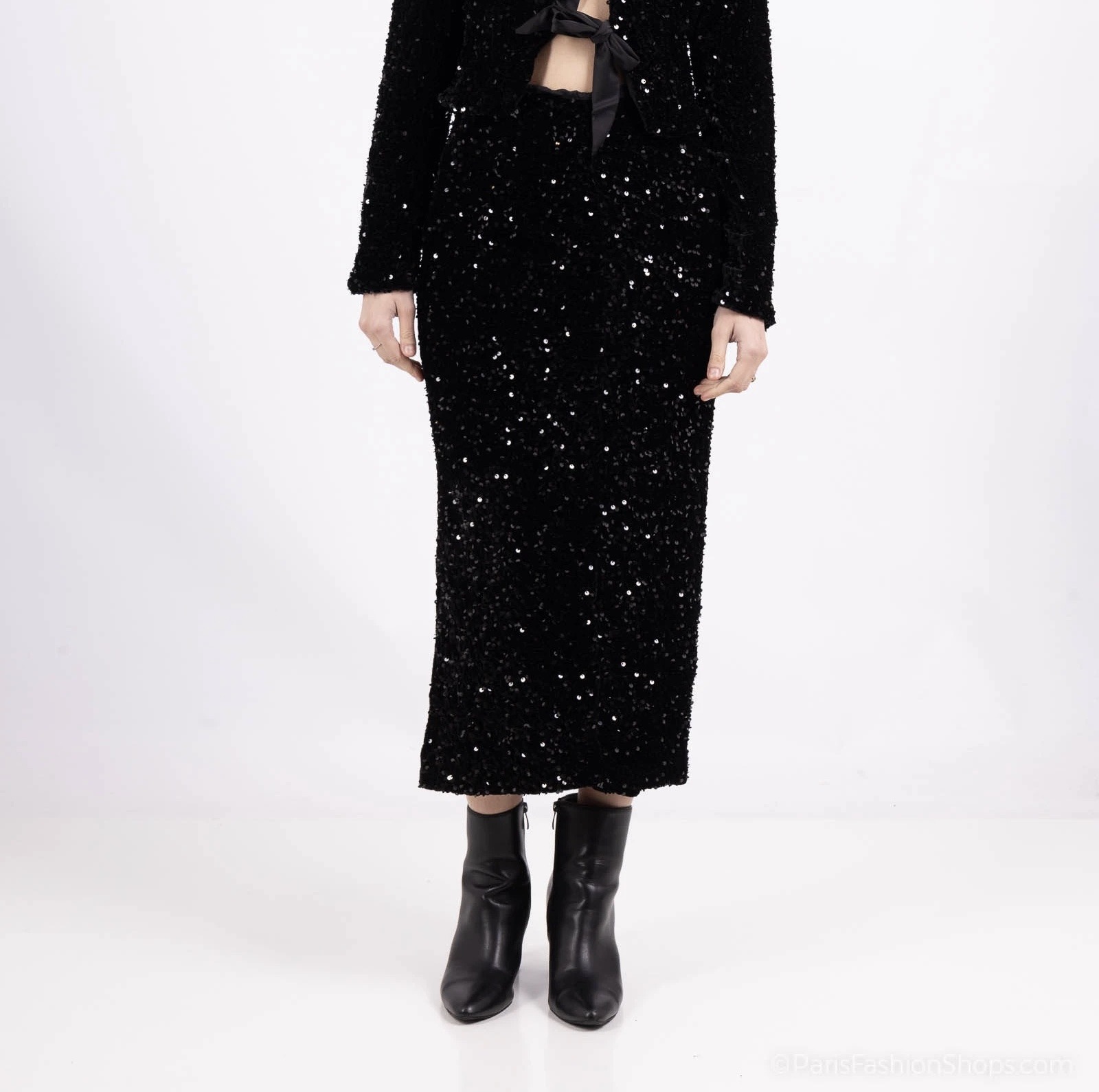 Wholesaler Les Bonnes Copines - Long velvet and sequin skirts