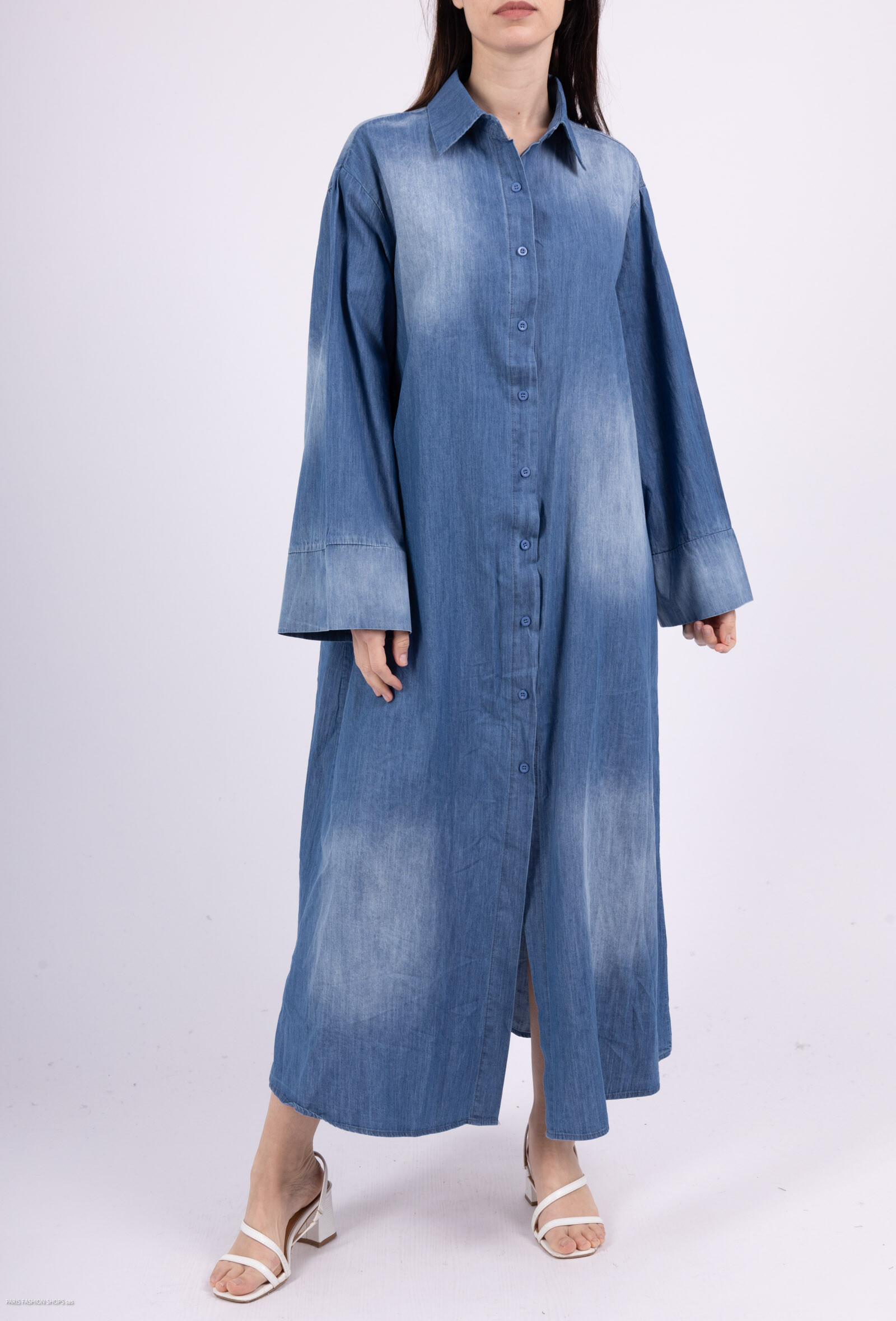 Wholesaler Les Bonnes Copines - Denim loose dress