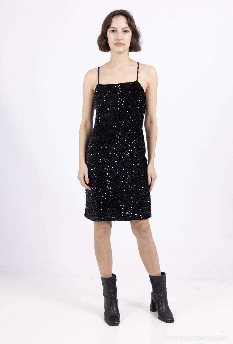 Wholesaler Les Bonnes Copines - Short velvet and sequin dresses