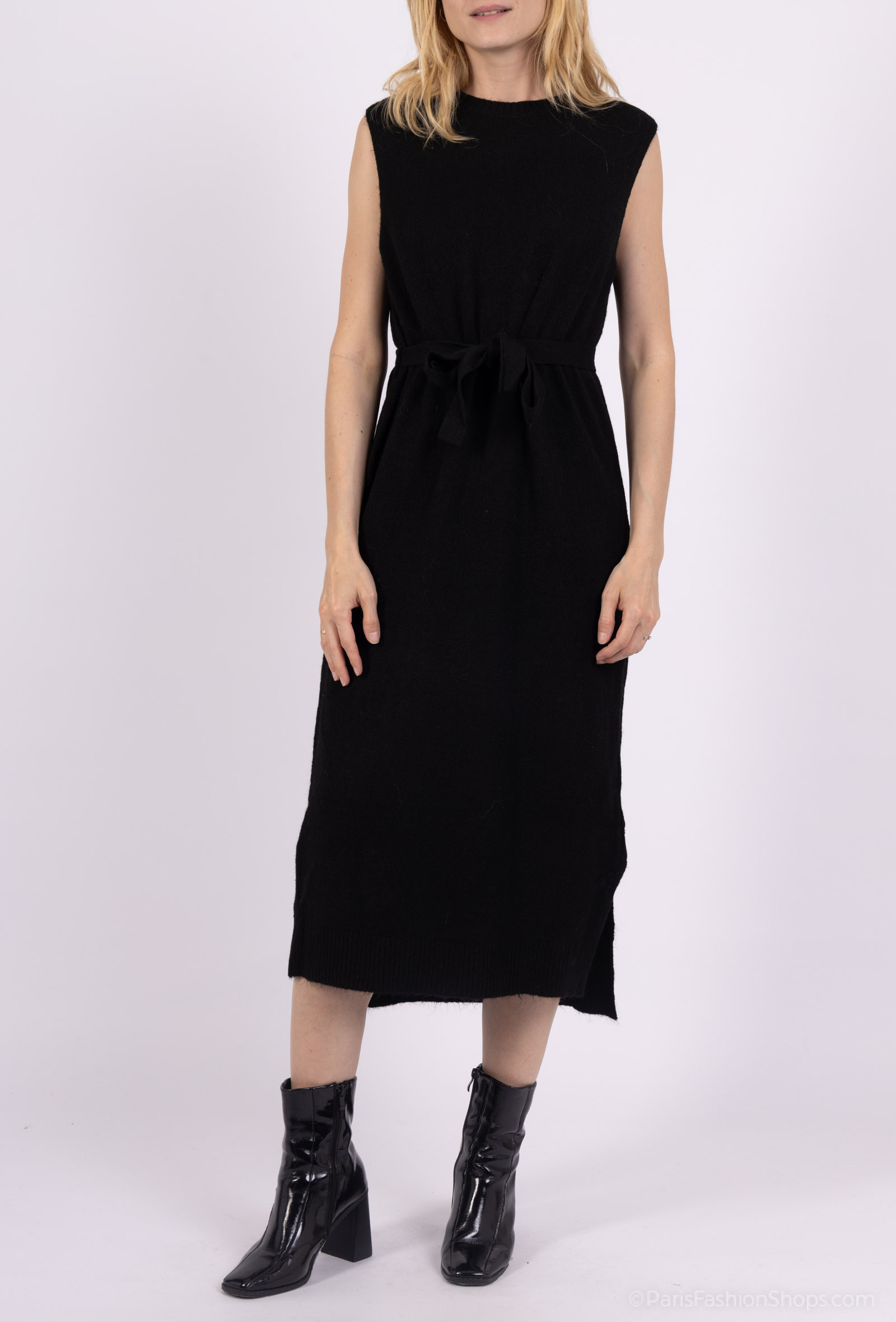 Grossiste Les Bonnes Copines - Ensemble Pull & Jupe Longue Maille Côtelée