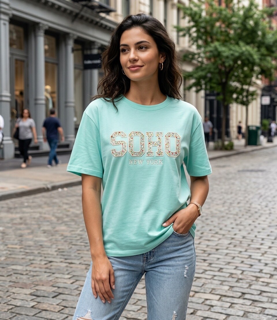 Wholesaler Les Bonnes Copines - SOHO New York T-Shirt – Freshness and Floral Style