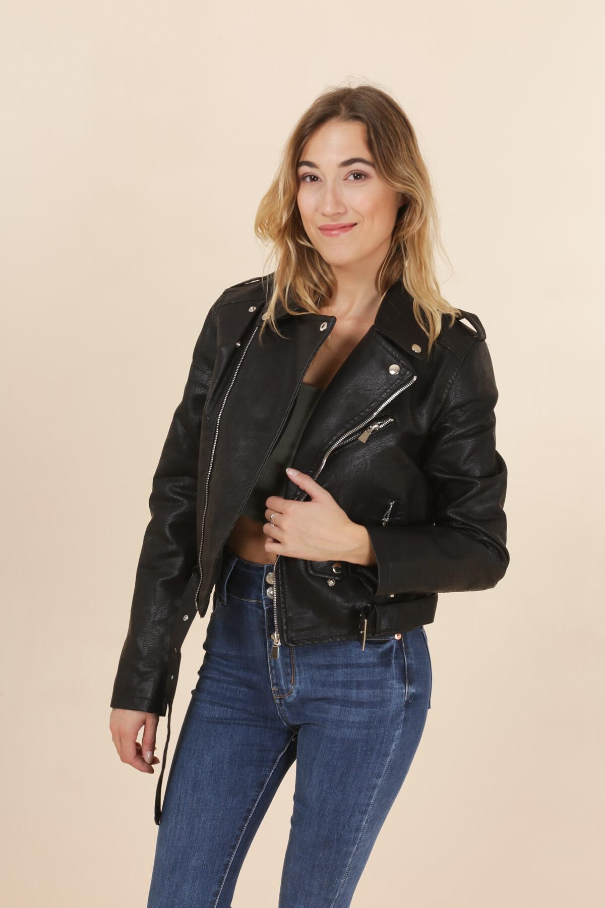 Grossiste Les Bonnes Copines - Veste perfecto similicuir