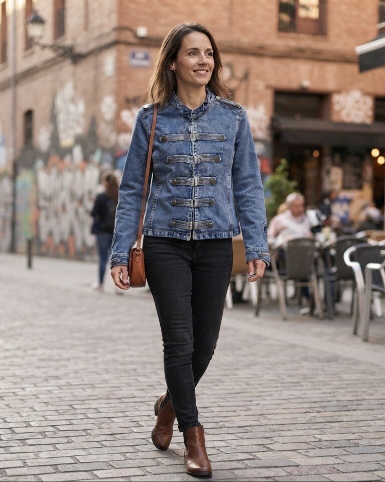 Grossista Les Bonnes Copines - Giacca Ufficiale in Denim Sergente Maggiore