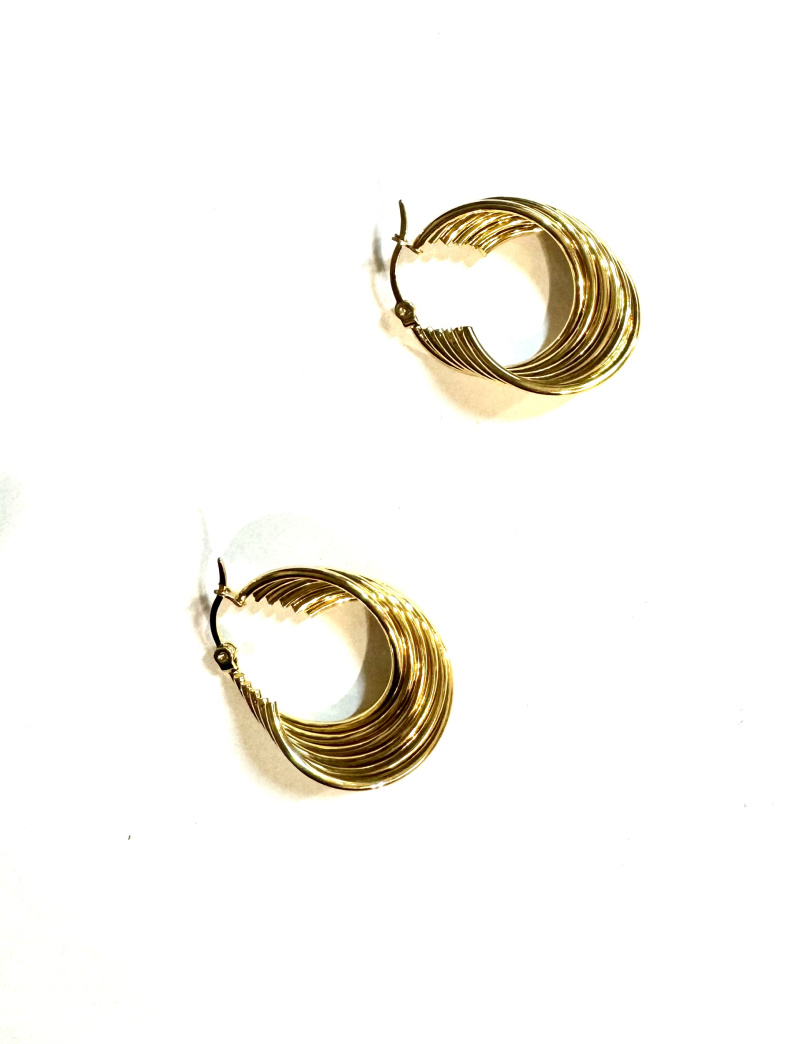 Wholesaler Les Précieuses - Pair of Mara stainless steel earrings
