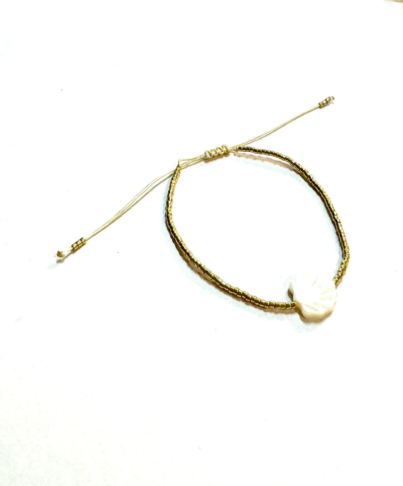 Wholesaler Les Précieuses - Gold Sary shell bracelet stainless steel