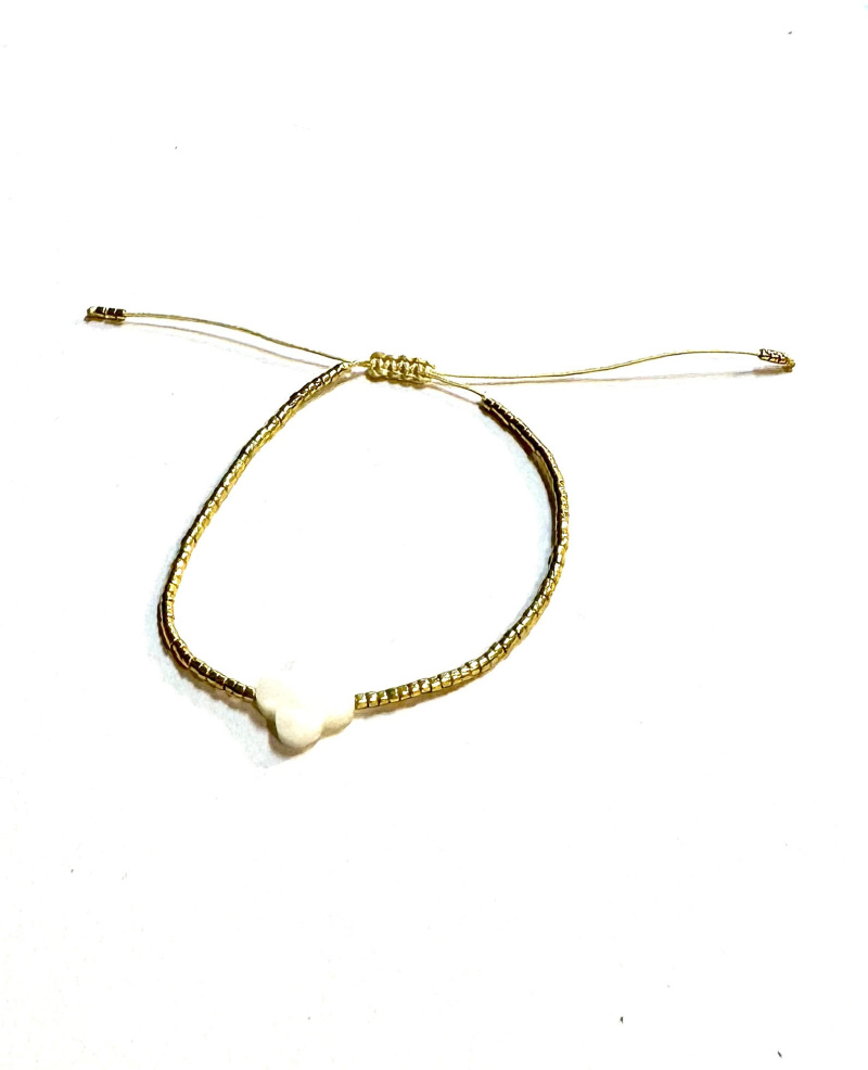 Wholesaler Les Précieuses - Gold Sary shell bracelet stainless steel