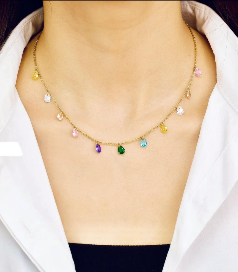 Wholesaler Les Précieuses - Polka stainless steel necklace