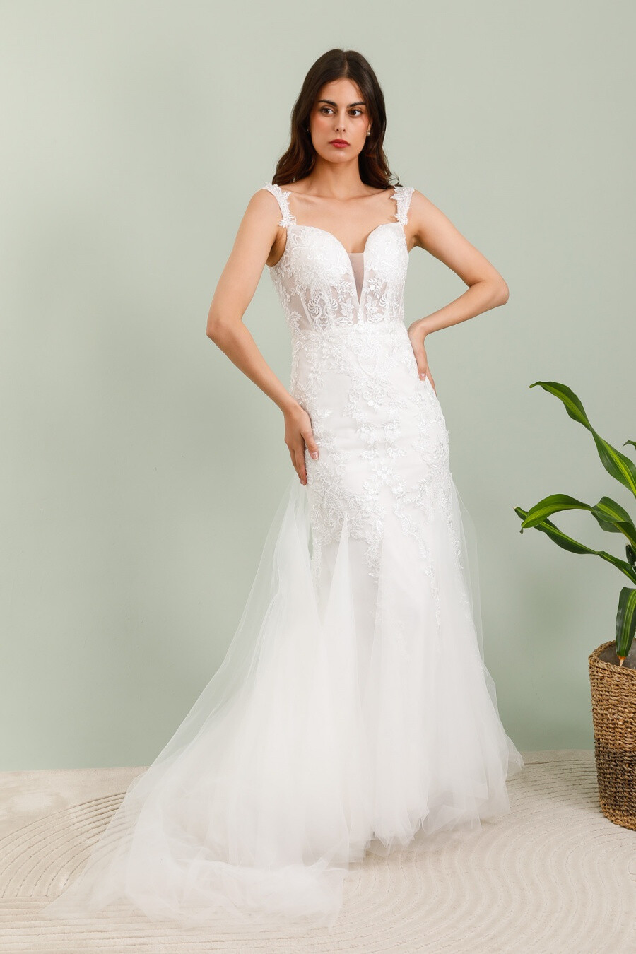 Wholesaler Les Voiliers - Lace mermaid wedding dress