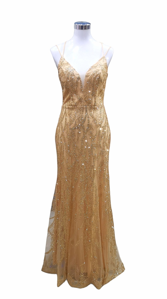 Grossiste Les Voiliers - Robe sirène longue strassée