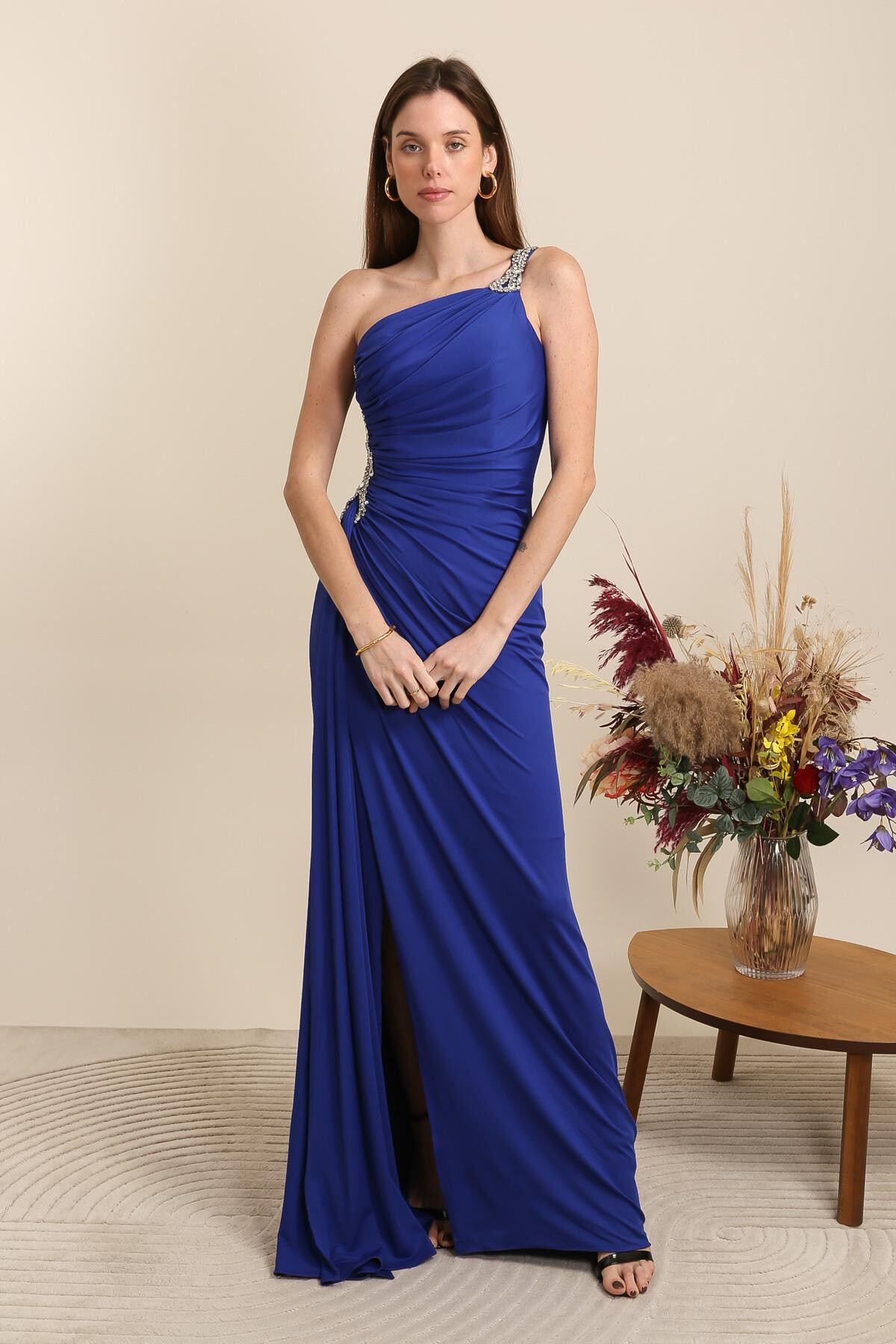 Wholesaler Les Voiliers - Beaded Bodycon Asymmetric Dress