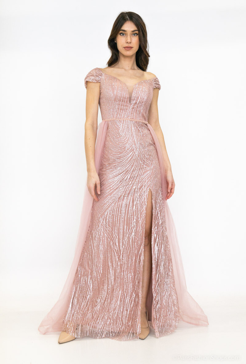 Grossiste Les Voiliers - Robe de soirée pailletée