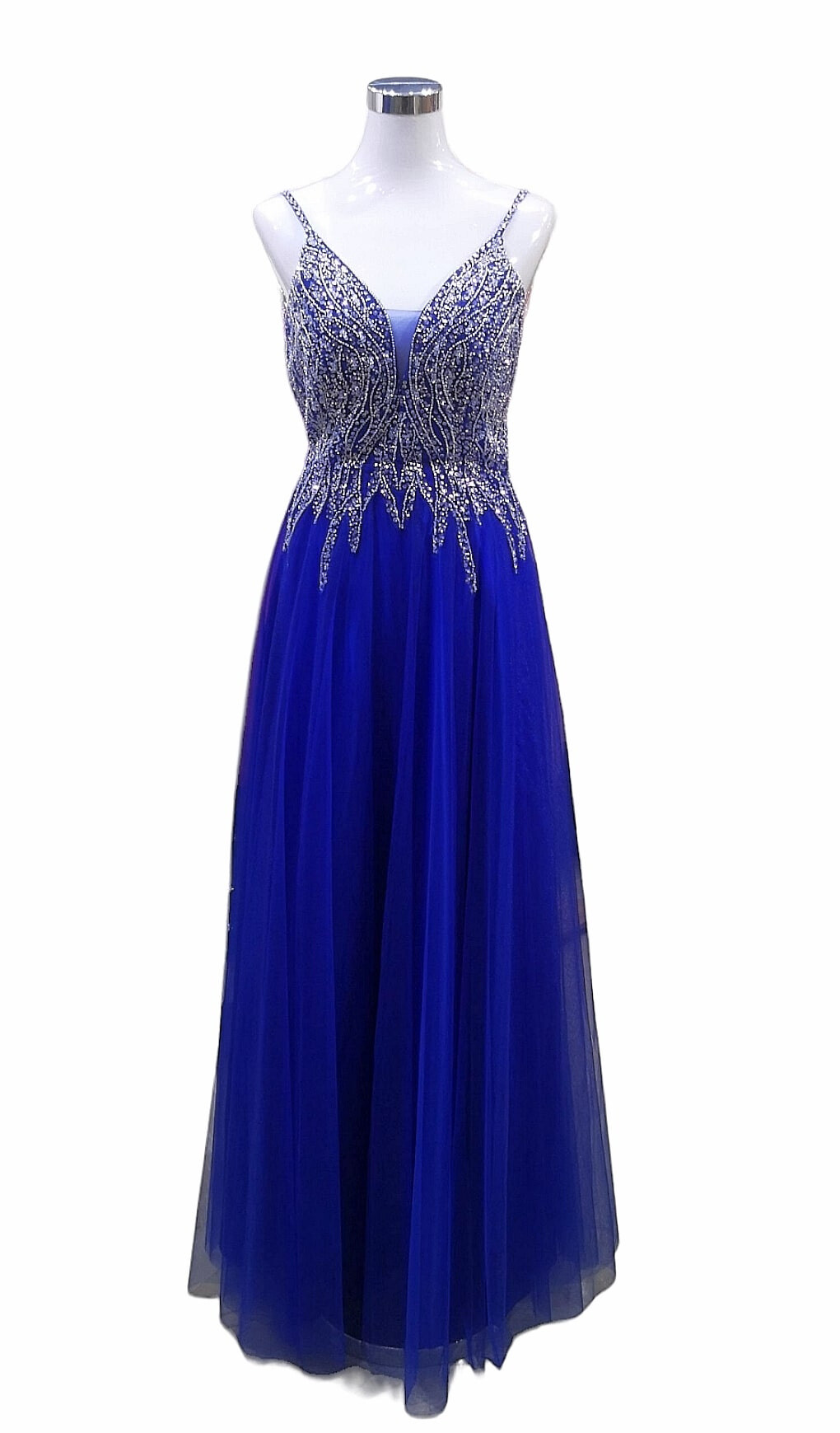 Grossiste Les Voiliers - Robe de soirée en tulle et strass
