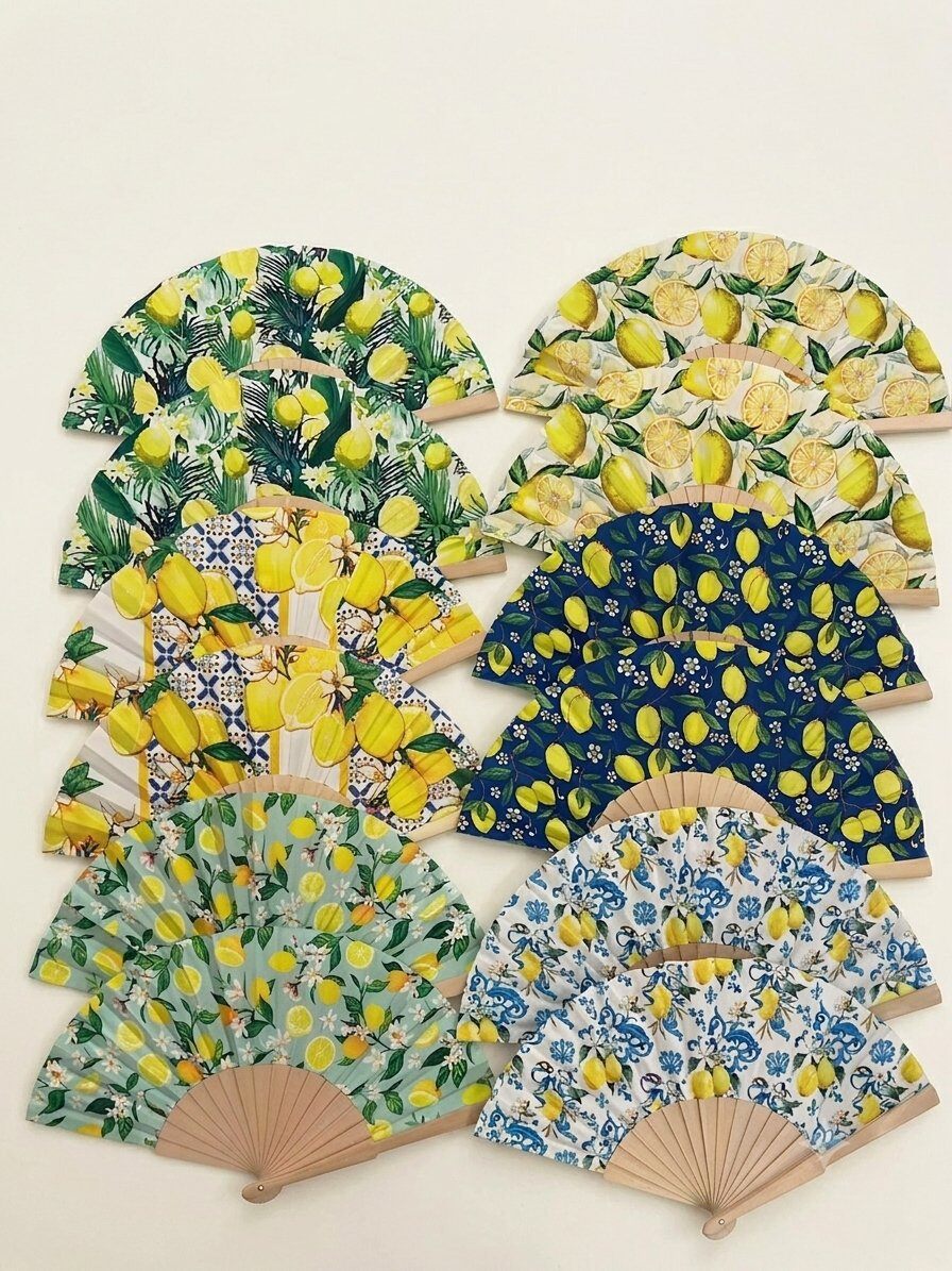 Mayorista LEXA PLUS - Abanico de madera con estampado