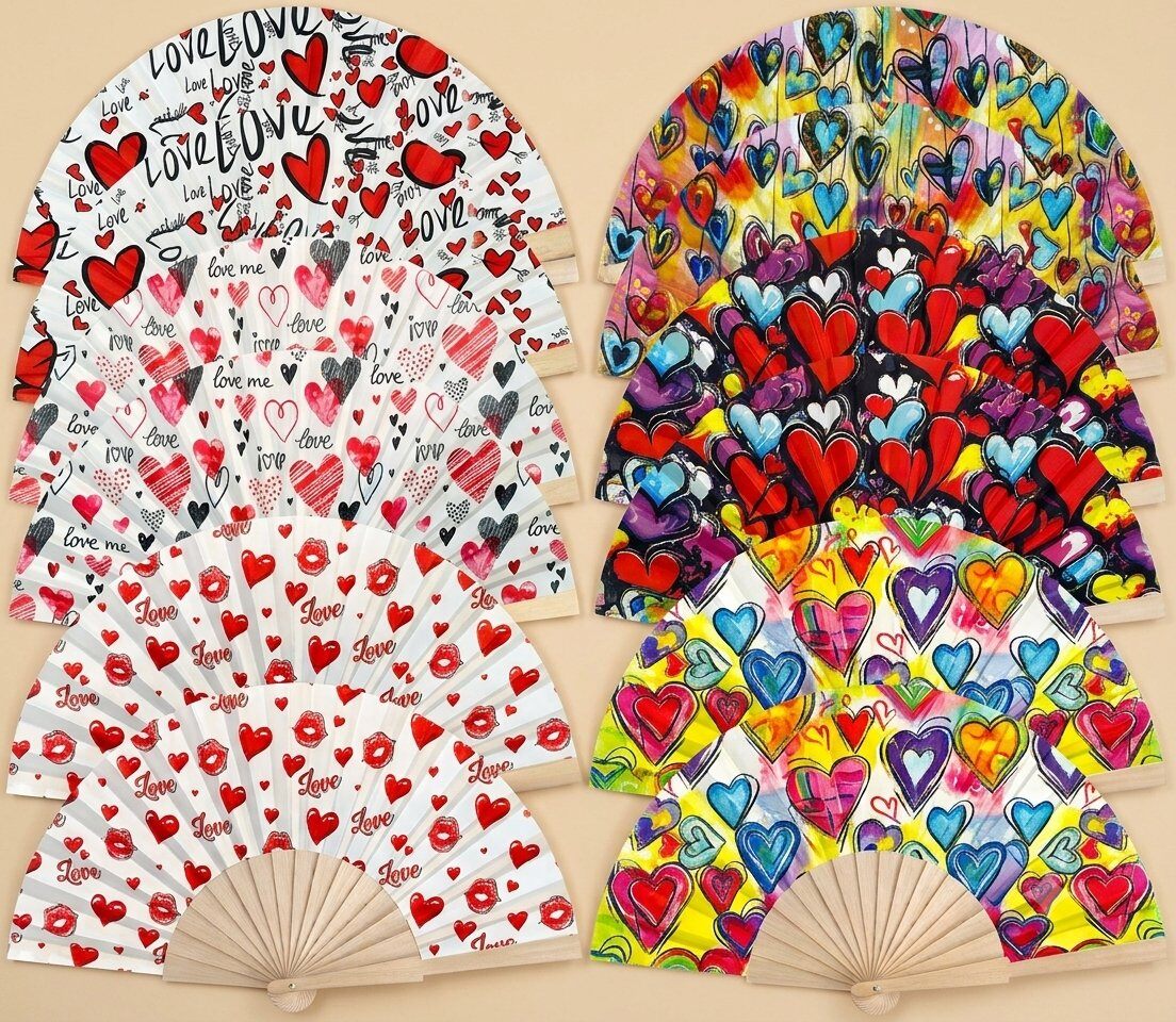 Grossiste LEXA PLUS - Éventail bois à motifs