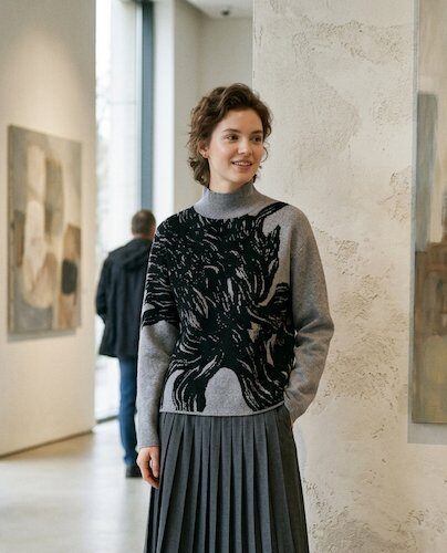 Wholesaler LI.FE STYLE - Knitted turtleneck sweater