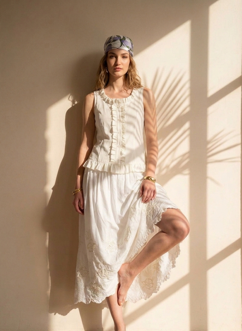 Wholesaler LI.FE STYLE - Aurelia Top with Ruffle Details