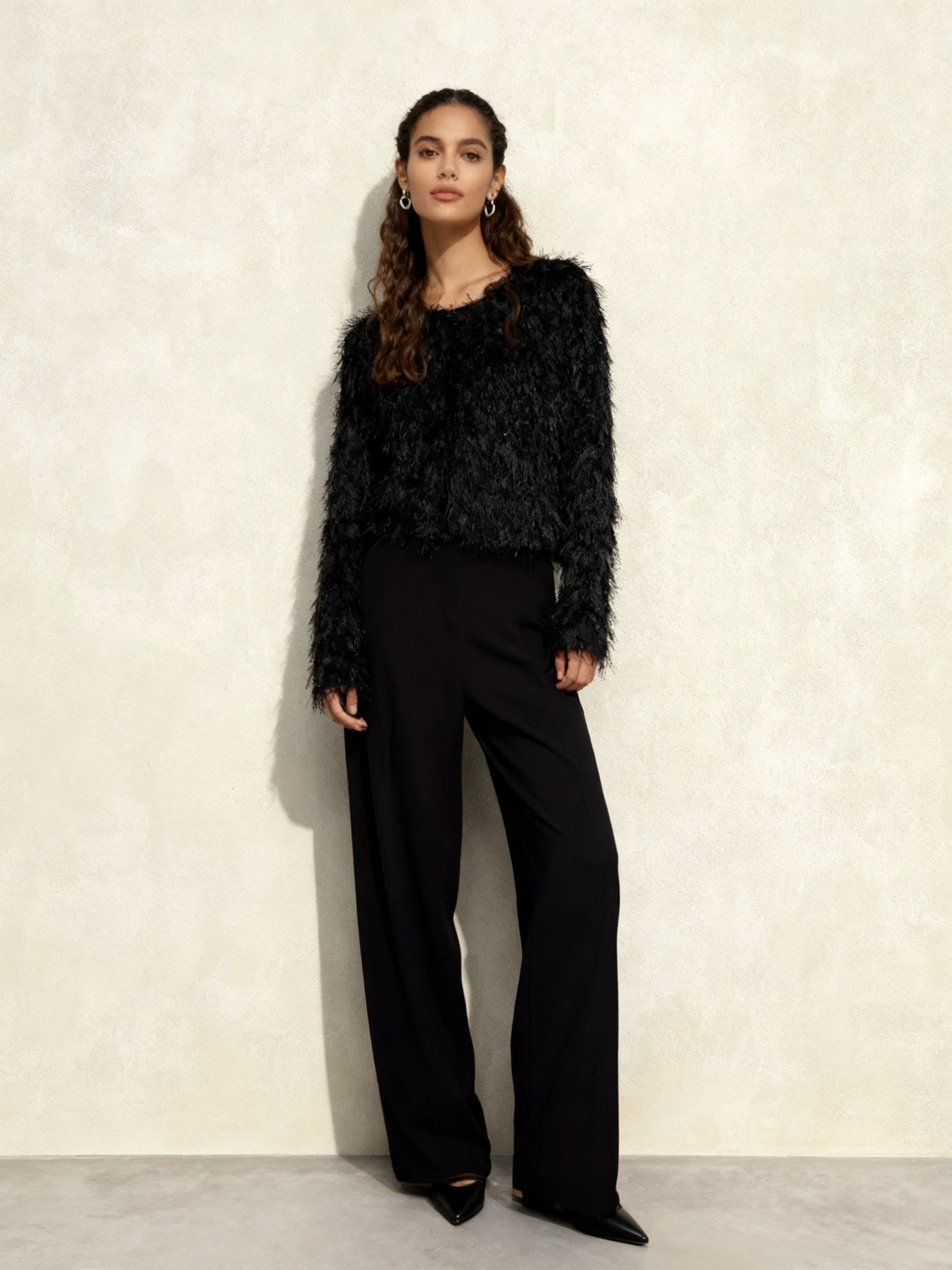Wholesaler LI.FE STYLE - Elegant jacket with texture and sequins.