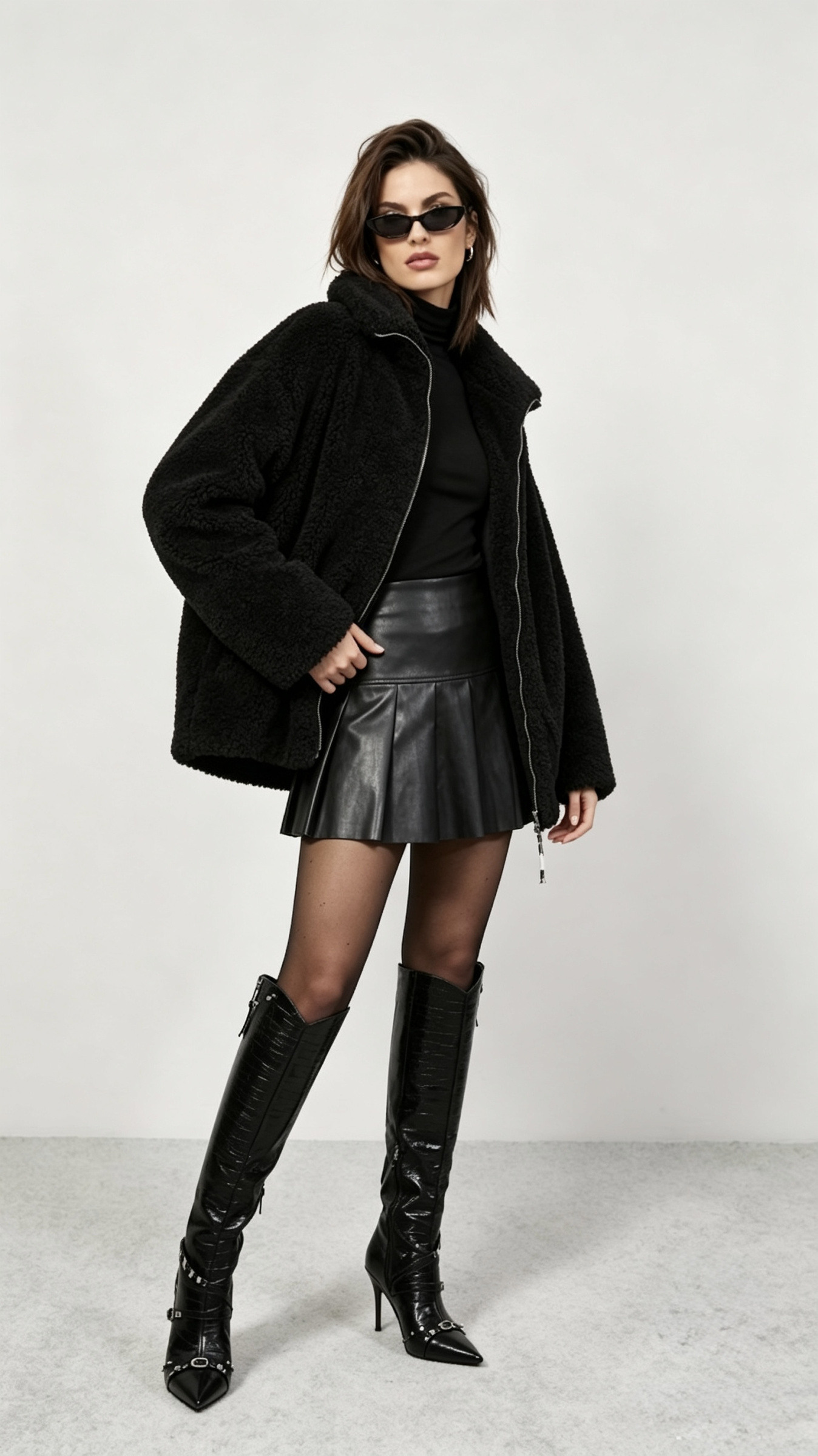 Wholesaler LI.FE STYLE - Teddy faux fur jacket