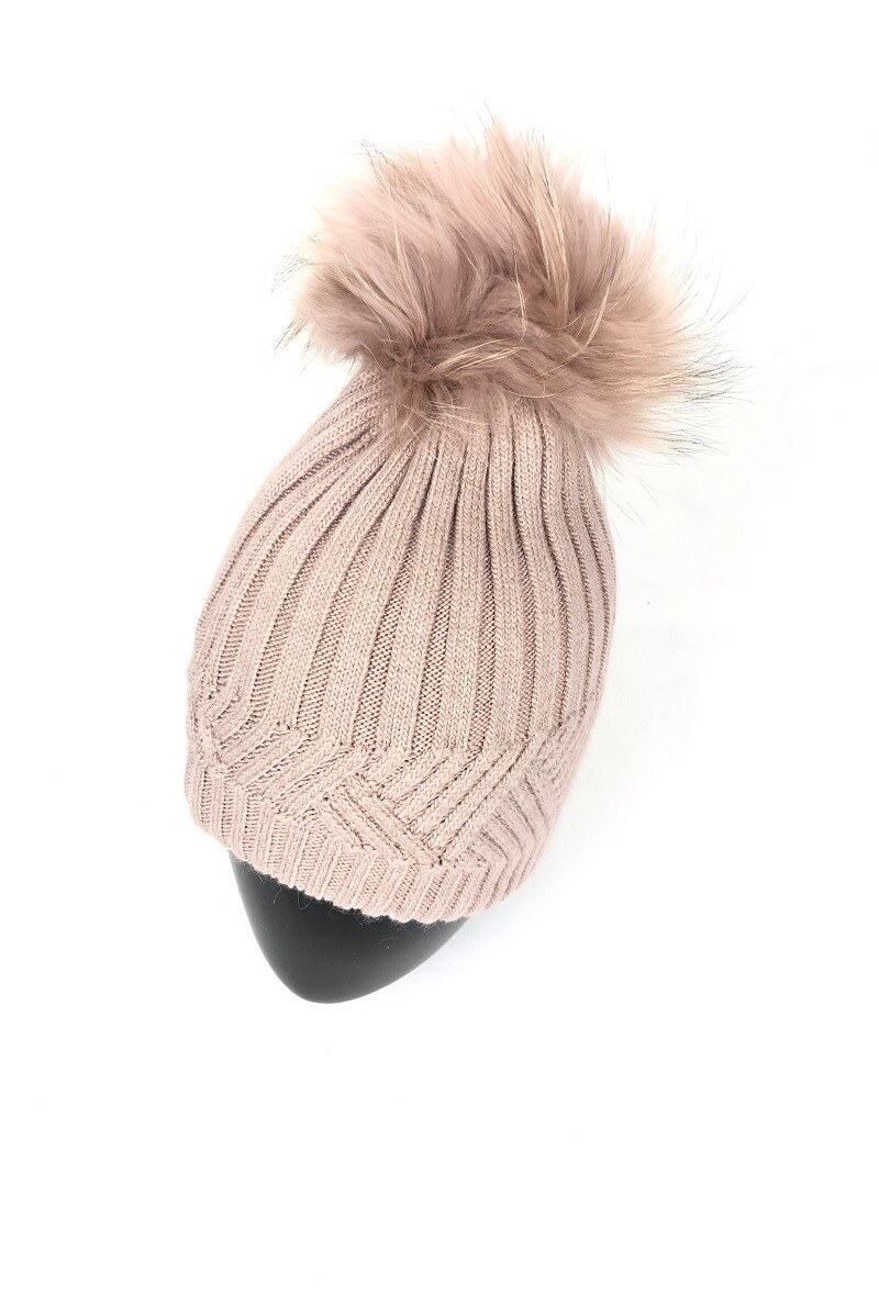 Wholesaler Lidy's - Beanie with pom-pom