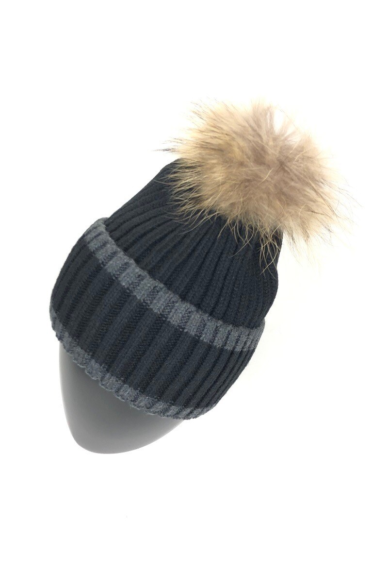 Wholesaler Lidy's - Beanie with pom-pom