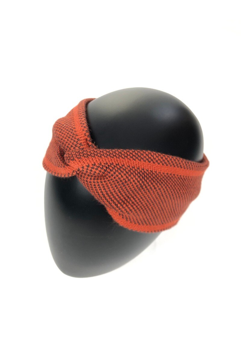 Wholesaler Lidy's - Twisted headband with tight checkered patterns
