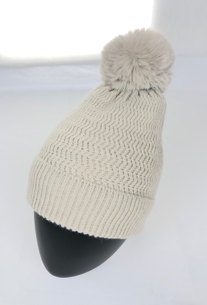 Wholesaler Lidy's - Cuffed beanie with zigzag patterns