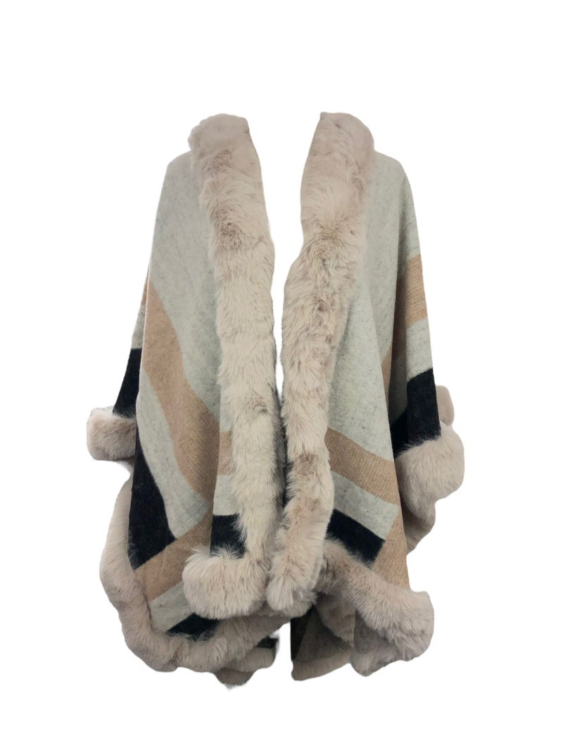 Grossista Lidy's - Poncho in pelliccia sintetica