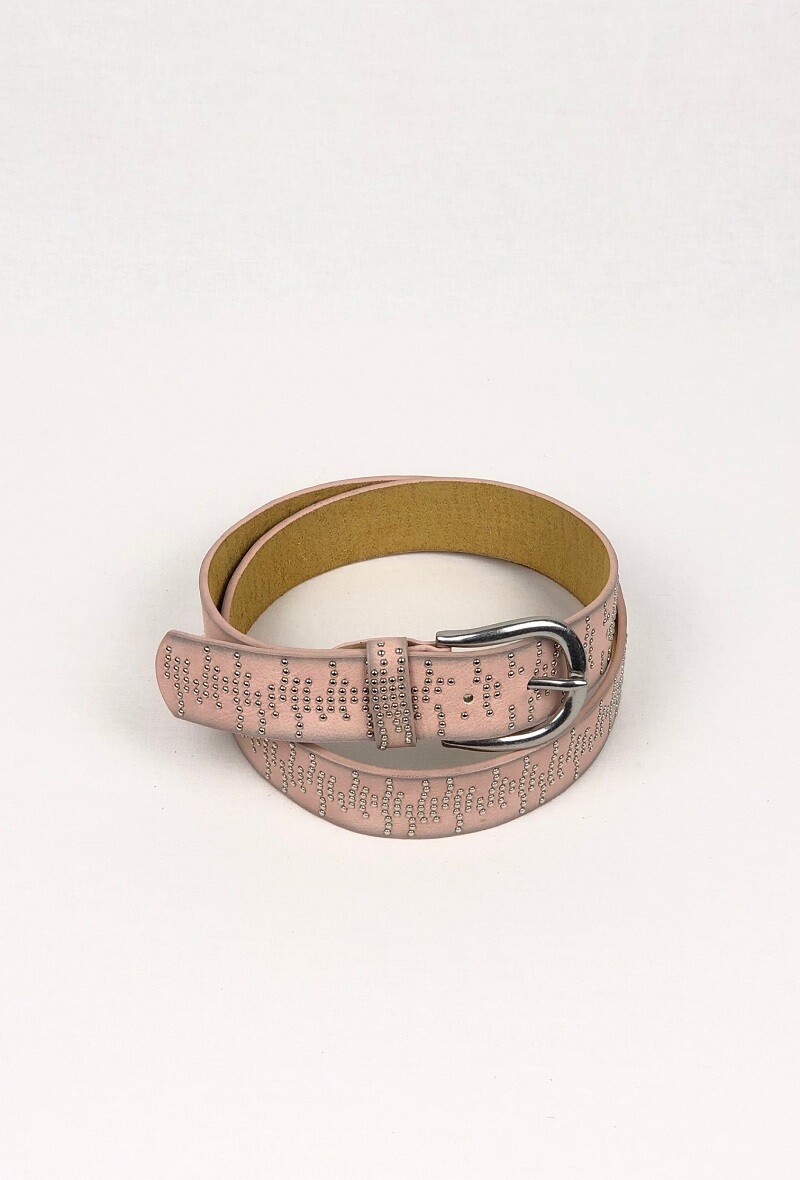 Grossiste Lidy's - Ceinture fine cloutée à motif géométrique