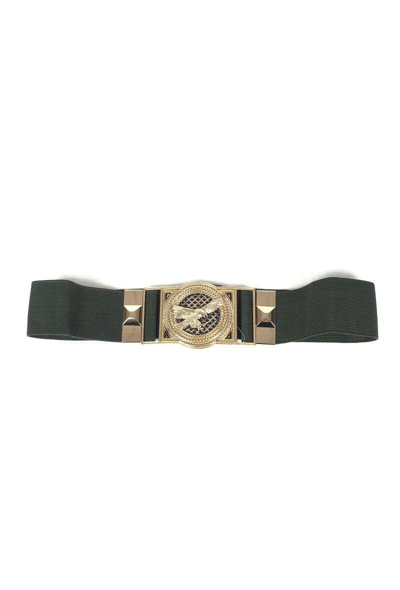 Wholesaler Lidy's - Elastic belt with medallion buckle