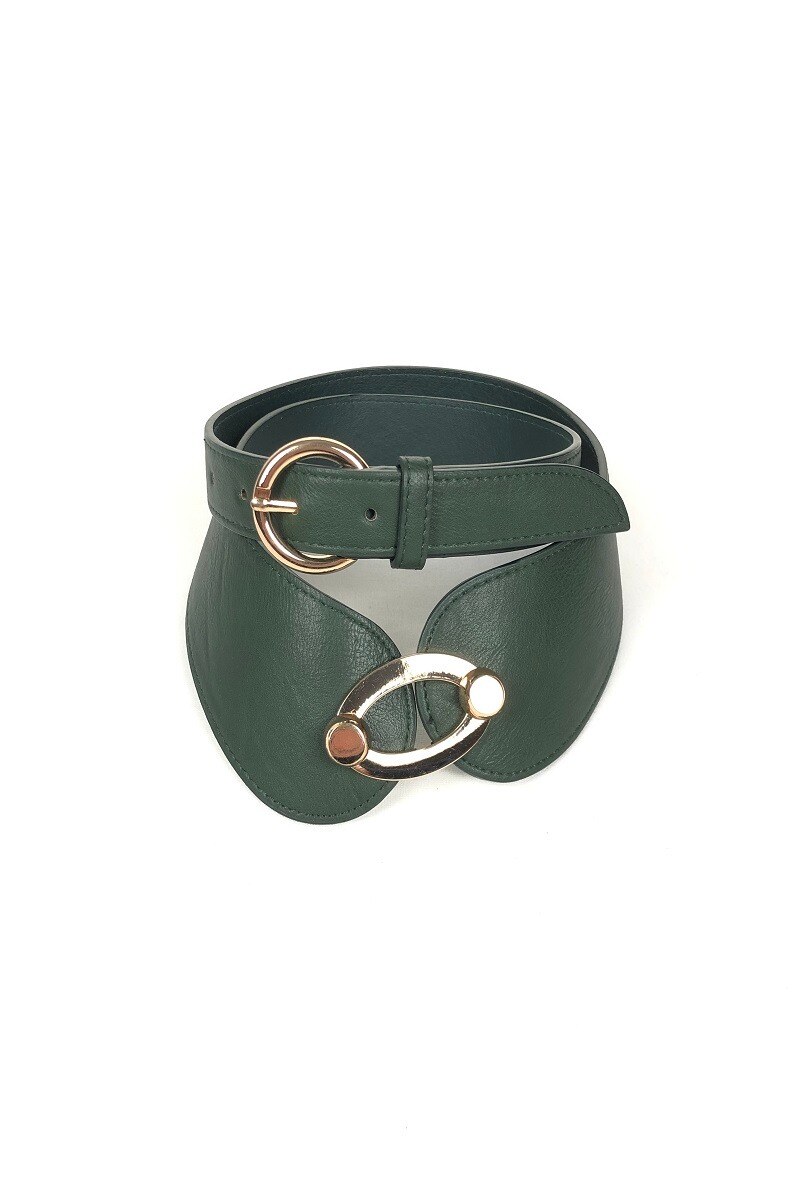 Wholesaler Lidy's - Wide belt with oval jewel clasp