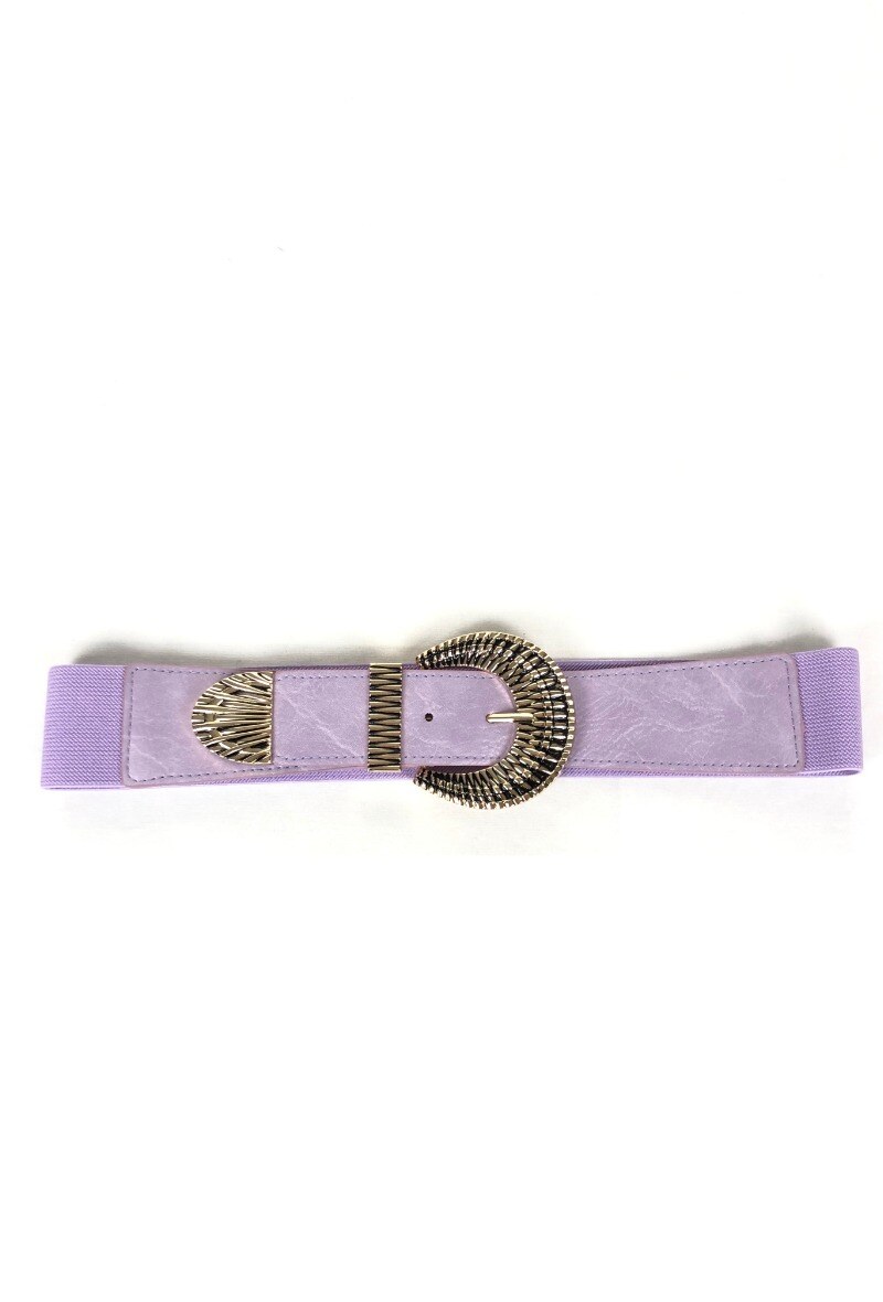 Wholesaler Lidy's - Elastic belt with textured buckle